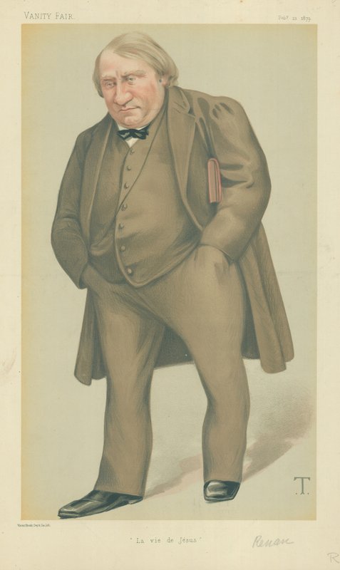 Joseph Ernest Renan, La vie de Jesus, 1879. február 22., Vanity Fair rajzfilm alkotó: Theobald Chartran