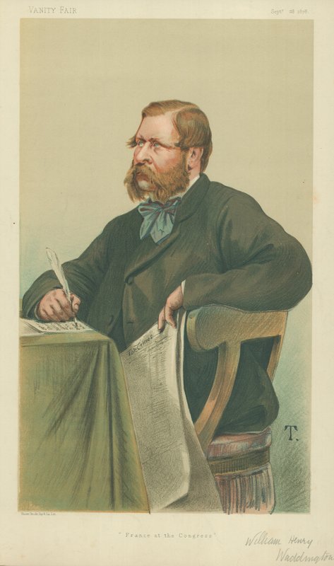 William Henry Waddington, Franciaország a Kongresszuson, 1878. szeptember 28., Vanity Fair rajzfilm alkotó: Theobald Chartran