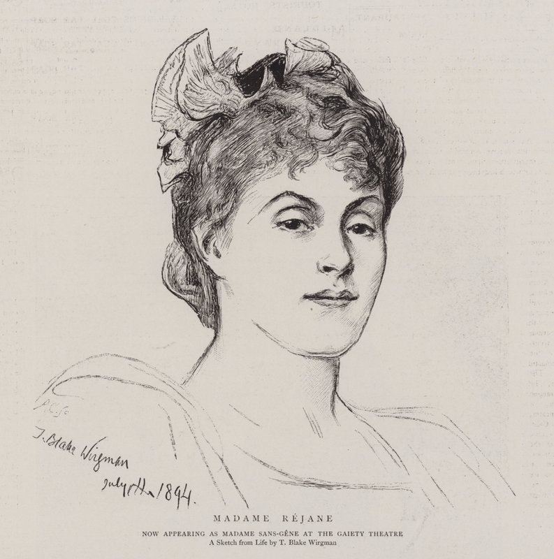 rejane asszony alkotó: Theodore Blake Wirgman