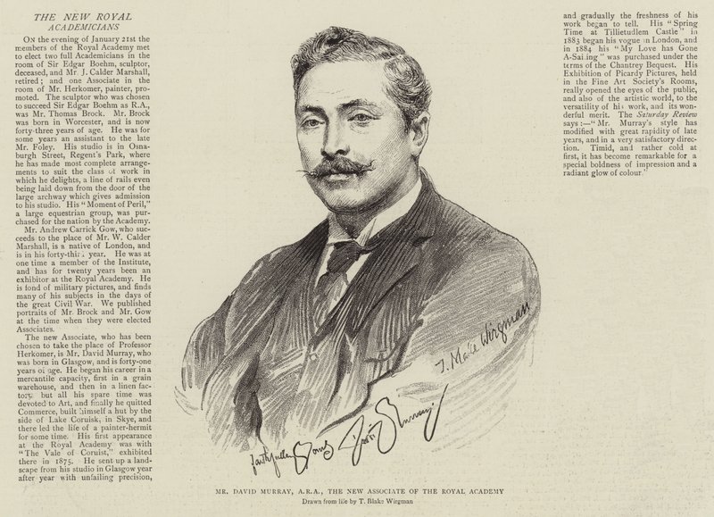 David Murray úr, az ARA, a Királyi Akadémia új munkatársa alkotó: Theodore Blake Wirgman