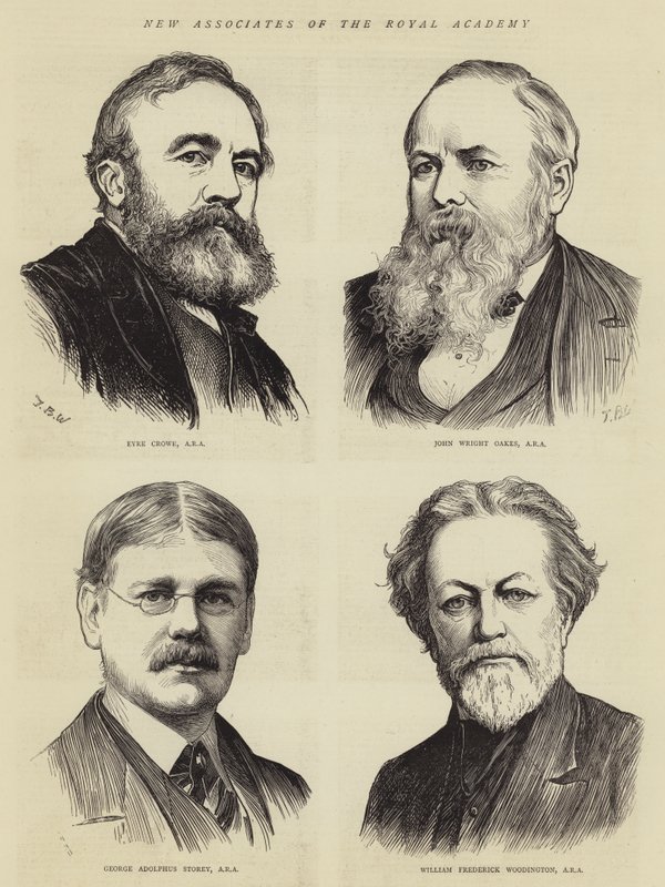 A Királyi Akadémia új munkatársai alkotó: Theodore Blake Wirgman