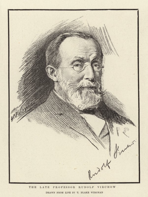 A néhai Rudolf Virchow professzor alkotó: Theodore Blake Wirgman
