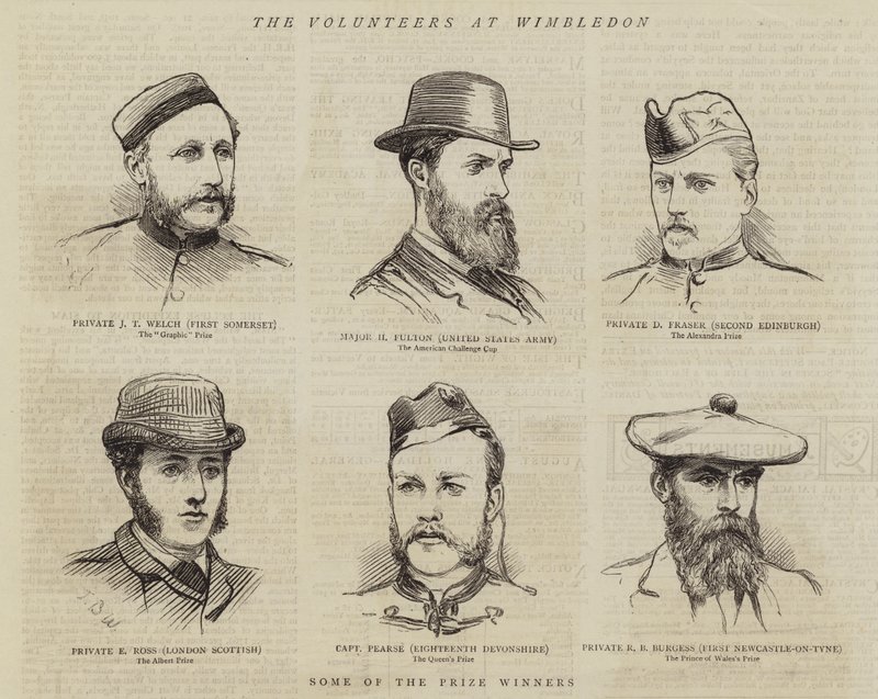 Az önkéntesek Wimbledonban alkotó: Theodore Blake Wirgman