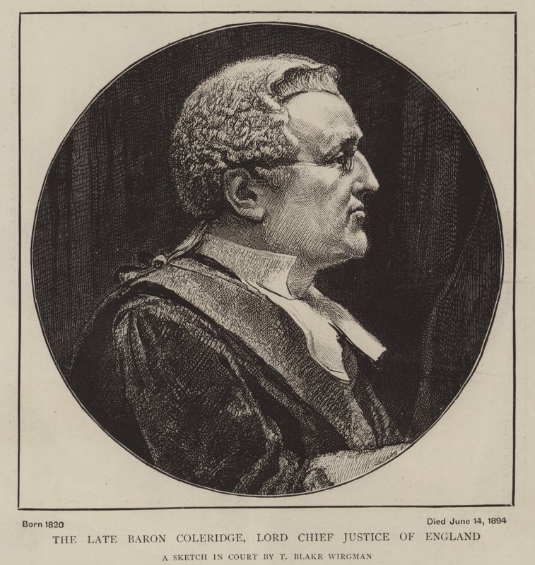 A néhai Coleridge báró, Anglia főbírója alkotó: Theodore Blake Wirgman