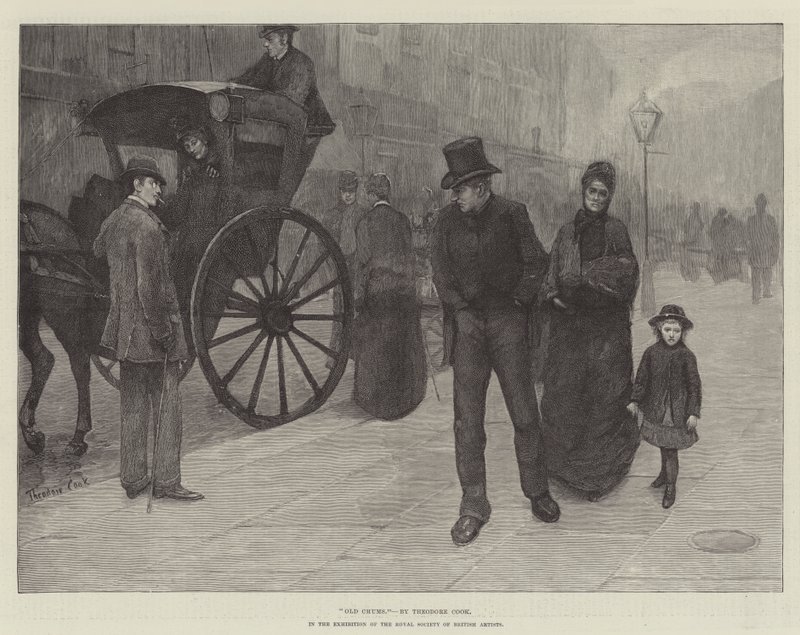 Old Chums, a Royal Society of British Artists kiállításán alkotó: Theodore Flavel Cook