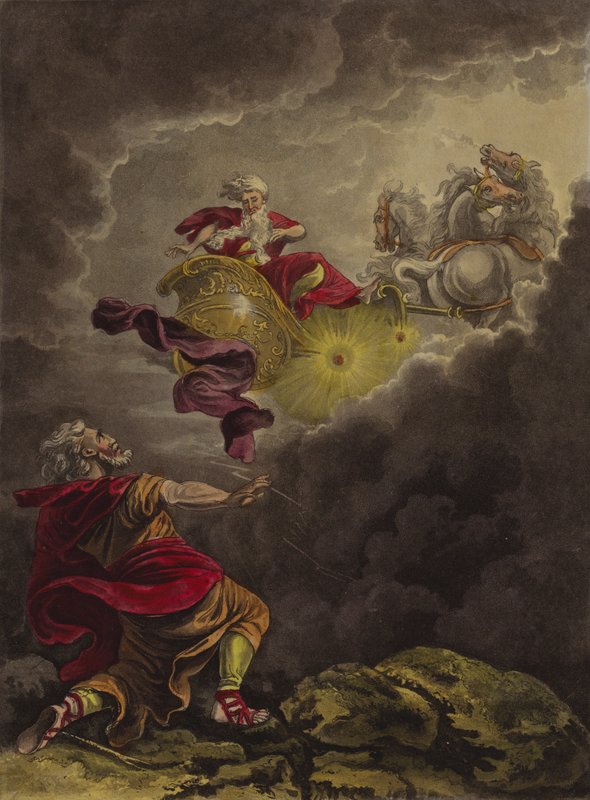 Illés felkerült a mennybe (rézkarc) alkotó: Theodore (after) Lane
