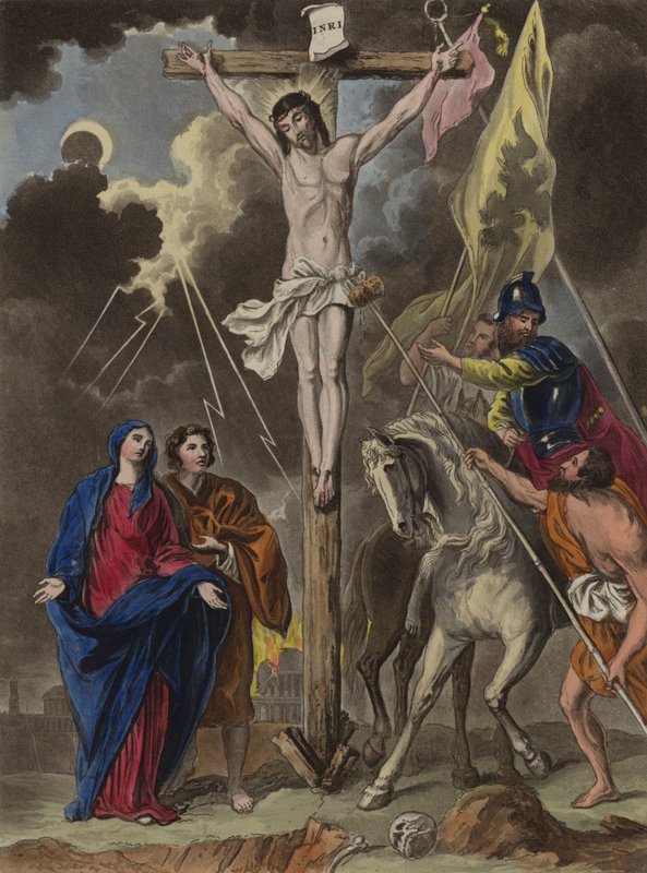 A keresztre feszítés (rézkarc) alkotó: Theodore (after) Lane