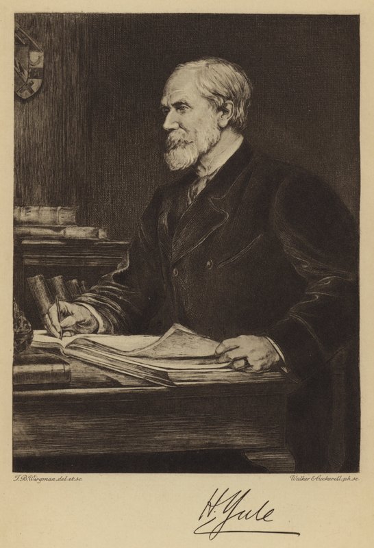 Sir Henry Yule (rézkarc) alkotó: Theodore Blake (after) Wirgman