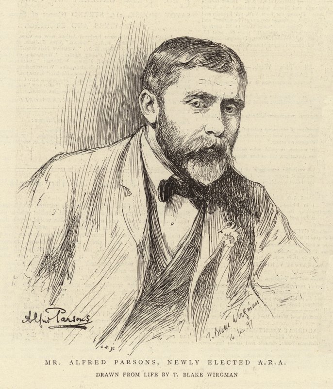 Alfred Parsons, újonnan megválasztott ARA alkotó: Theodore Blake Wirgman