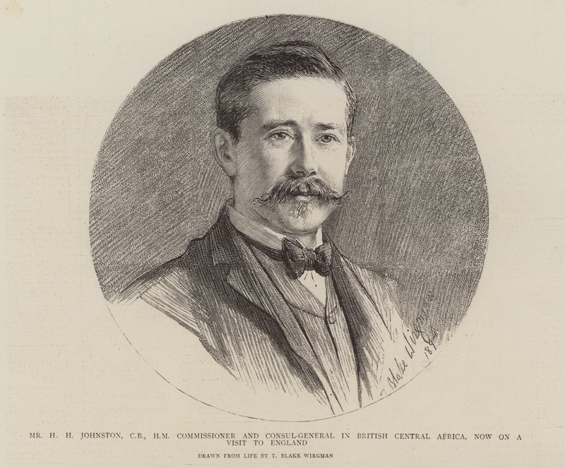 H. H. Johnston úr, brit közép-afrikai biztos és főkonzul, aki jelenleg angliai látogatáson tartózkodik. alkotó: Theodore Blake Wirgman