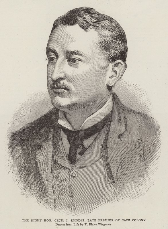 A tiszteletreméltó Cecil J. Rhodes, a Fokföldi Gyarmat néhai miniszterelnöke alkotó: Theodore Blake Wirgman