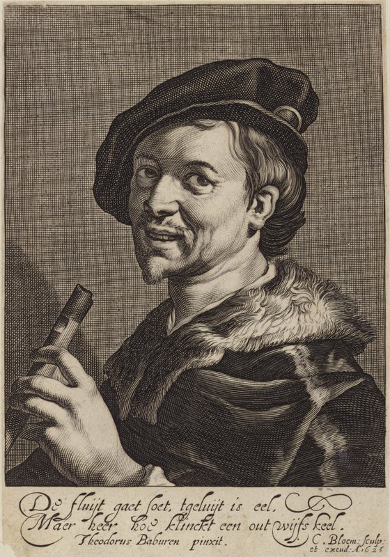 Cornelis Bloemaert portréja alkotó: Theodore van Baburen
