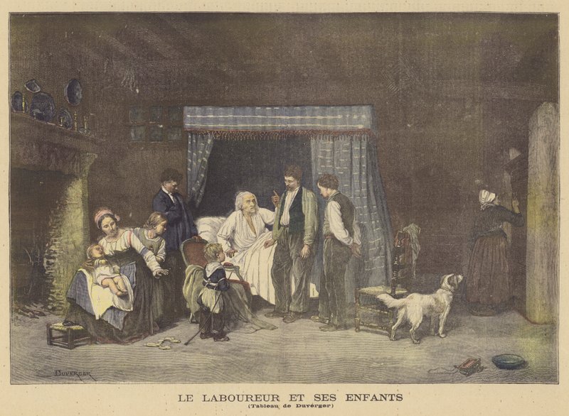 A munkás és gyermekei alkotó: Theophile Emmanuel Duverger