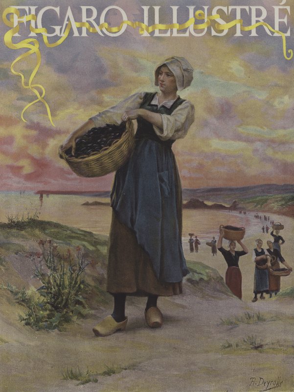 A Le Figaro Illustre borítója, 1891. szeptember alkotó: Theophile Louis Deyrolle