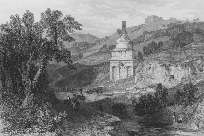 Absolon sírja, Jeruzsálem közelében alkotó: Thomas Allom