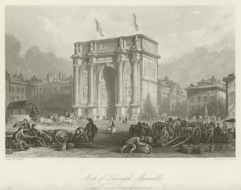 Diadalív, Marseille alkotó: Thomas Allom