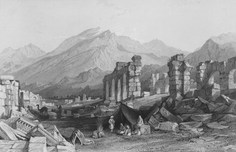 Laodícea, a hét gyülekezet egyike, Kis-Ázsiában. alkotó: Thomas Allom