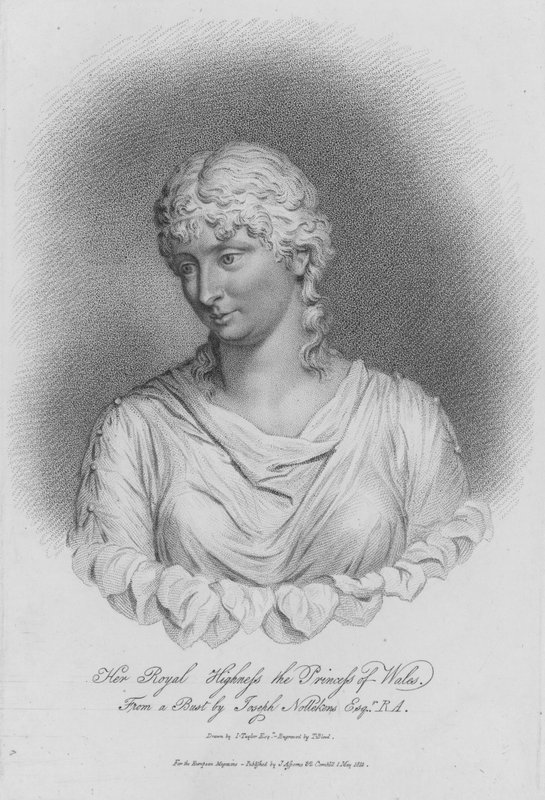 Karolina királynő, IV. György király hitvese, amikor a walesi hercegnő volt alkotó: Thomas Blood