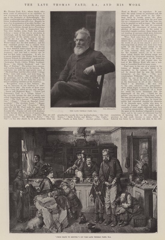 A néhai Thomas Faed, RA, és munkája alkotó: Thomas Faed