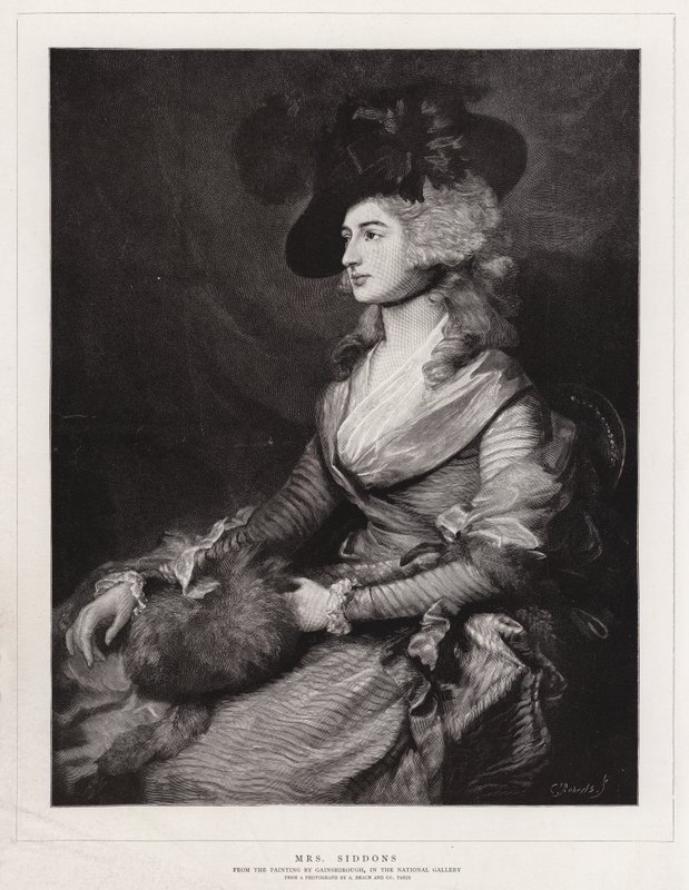 Siddons asszony alkotó: Thomas Gainsborough