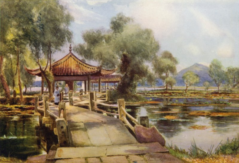 Hangchow, Lotus Island, West Lake alkotó: Thomas Hodgson Liddell