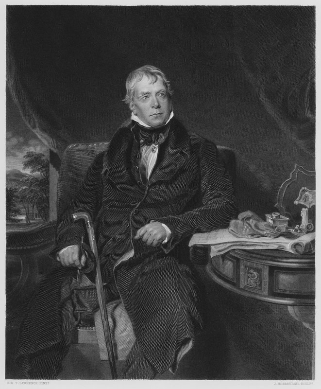 Sir Walter Scott, Baronet, a Királyi Gyűjtemény képéről alkotó: Thomas Lawrence