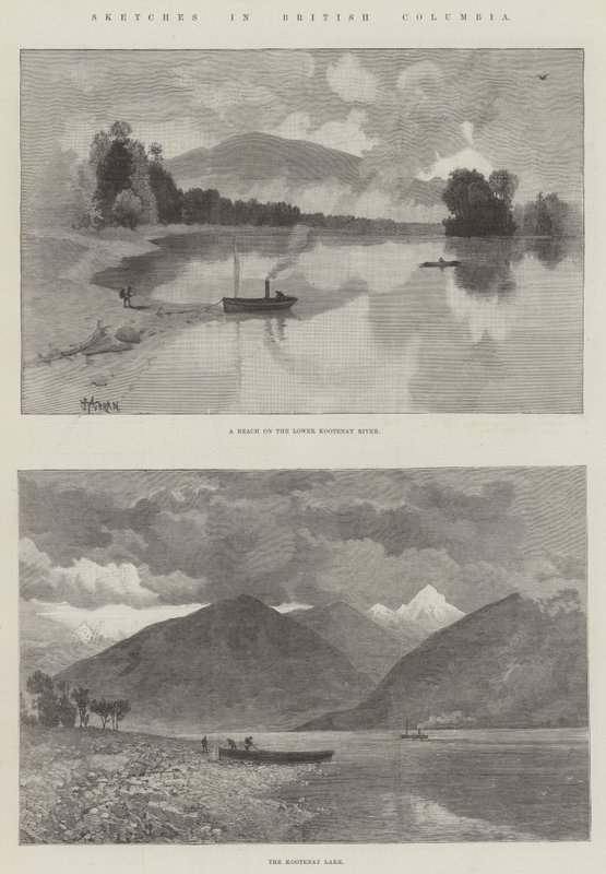 Vázlatok British Columbiában alkotó: Thomas Moran