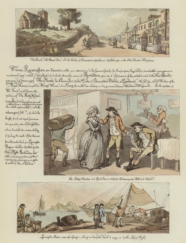Rowlandson körútja postaszékben, 1782 (chromolitho) alkotó: Thomas Rowlandson