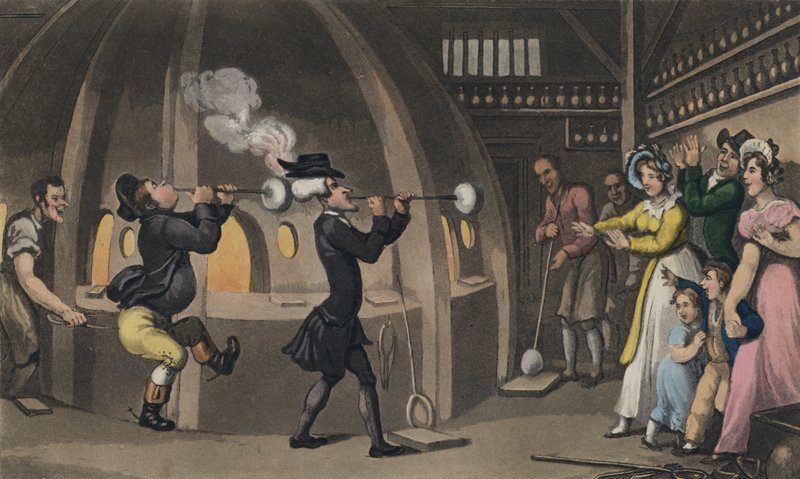 Dr. Szintaxis az Üvegházban (akvatinta) alkotó: Thomas after Rowlandson