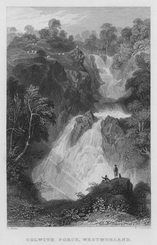 Colwith Force, Westmorland (metszet) alkotó: Thomas (after) Allom