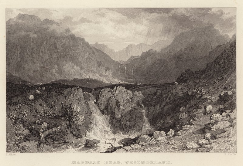 Mardale Head, Westmorland (metszet) alkotó: Thomas (after) Allom
