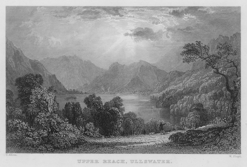 Upper Reach, Ullswater (metszet) alkotó: Thomas (after) Allom