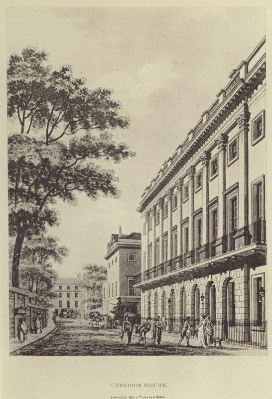 A Bank of England nyugati fiókja, Burlington Gardens (litho) alkotó: Thomas (after) Malton