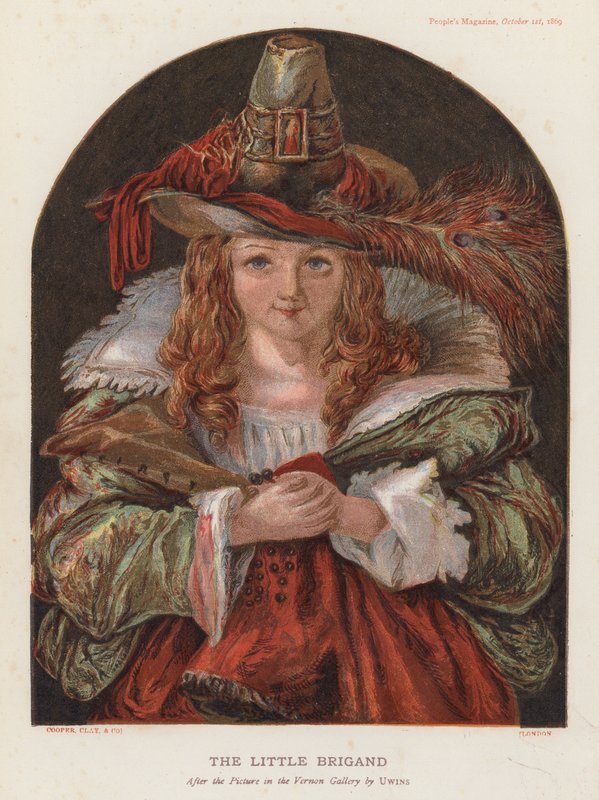 Le Chapeau de Brigand (színes litográfia) alkotó: Thomas (after) Uwins