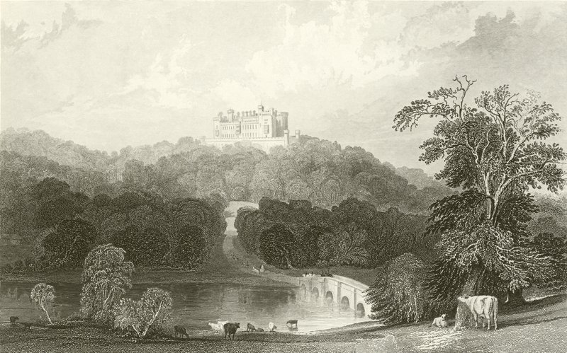 Belvoir kastély, Leicestershire alkotó: Thomas Allom