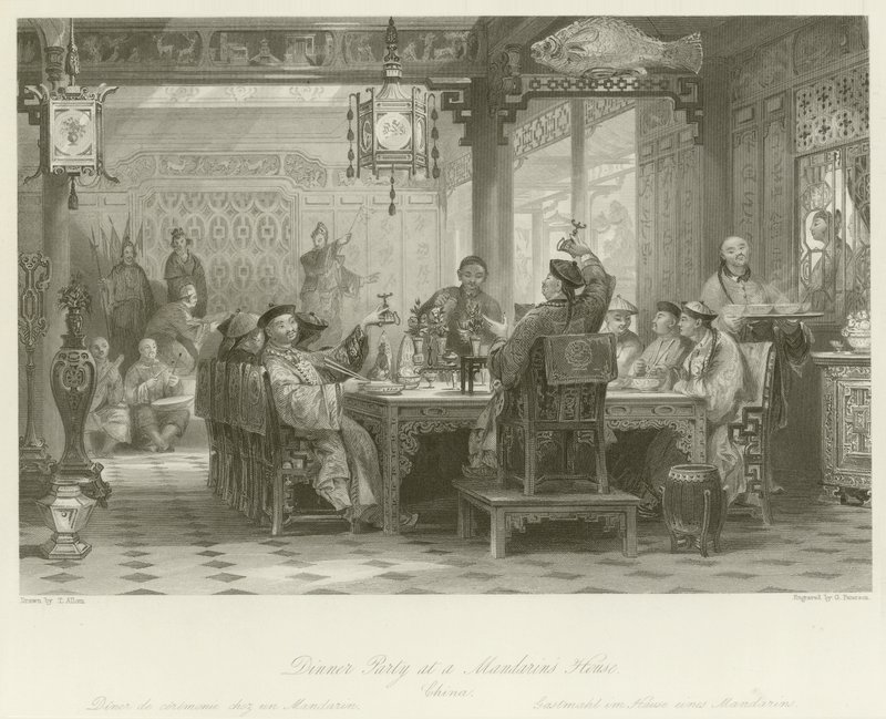 Vacsora egy mandarin házában alkotó: Thomas Allom