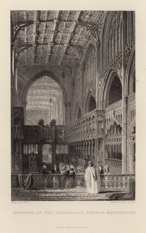 A manchesteri kollégiumi templom belseje alkotó: Thomas Allom