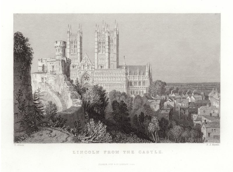 Lincoln a kastélyból alkotó: Thomas Allom