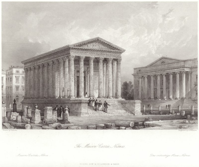 Maison Carree Nimes-ban alkotó: Thomas Allom