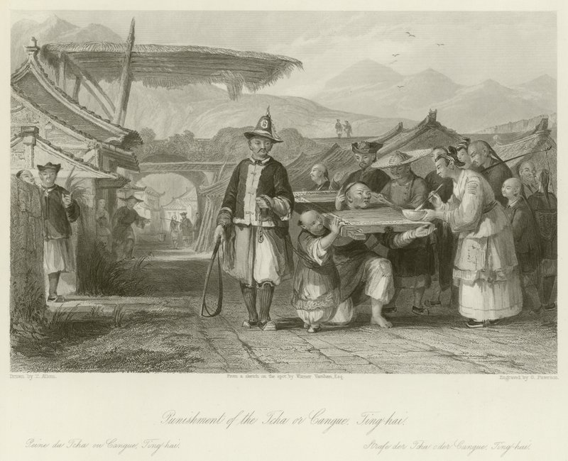 A Tcha vagy Cangue büntetése alkotó: Thomas Allom