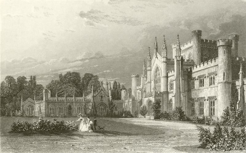 A Lowther-kastély déli nézete alkotó: Thomas Allom
