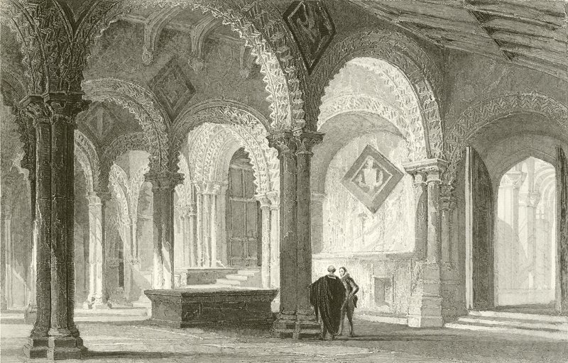 Galilea, Durham katedrális West End alkotó: Thomas Allom