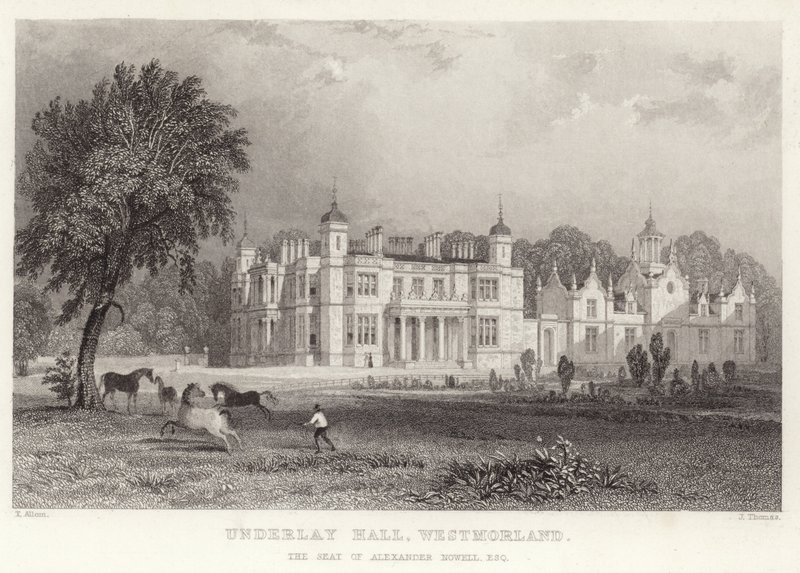 Underlay Hall Westmorelandben alkotó: Thomas Allom