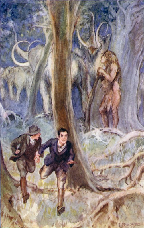 Illusztráció: Jules Verne Utazás a Föld középpontjába (színes litó) alkotó: Thomas Cantrell Dugdale