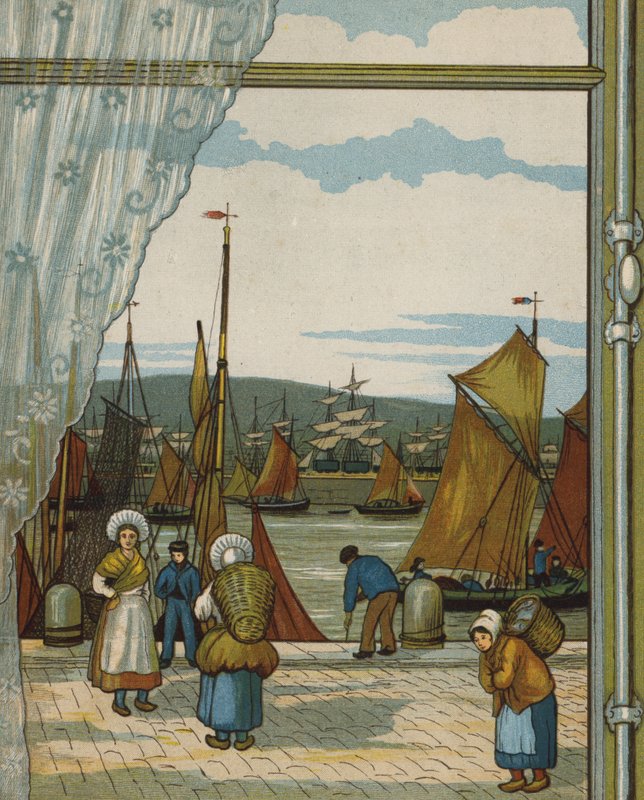 Boulogne: a kikötő (színes litó) alkotó: Thomas Crane