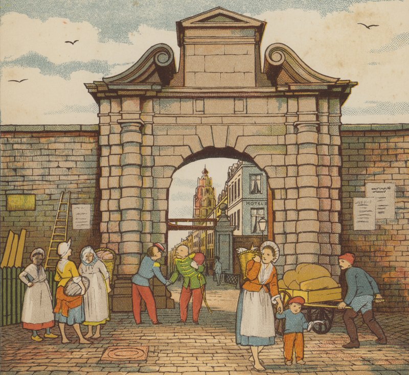 Calais: a vízkapu (színes litó) alkotó: Thomas Crane