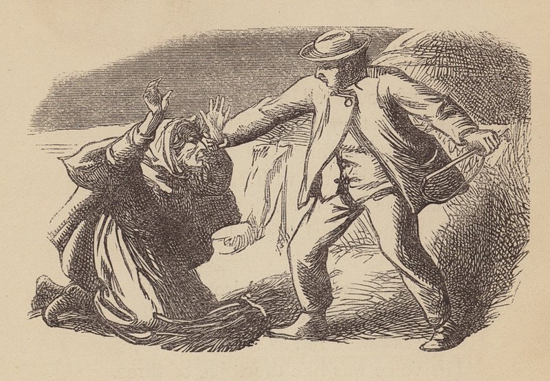 Goody Blake és Harry Gill (színes metszet) alkotó: Thomas Dalziel