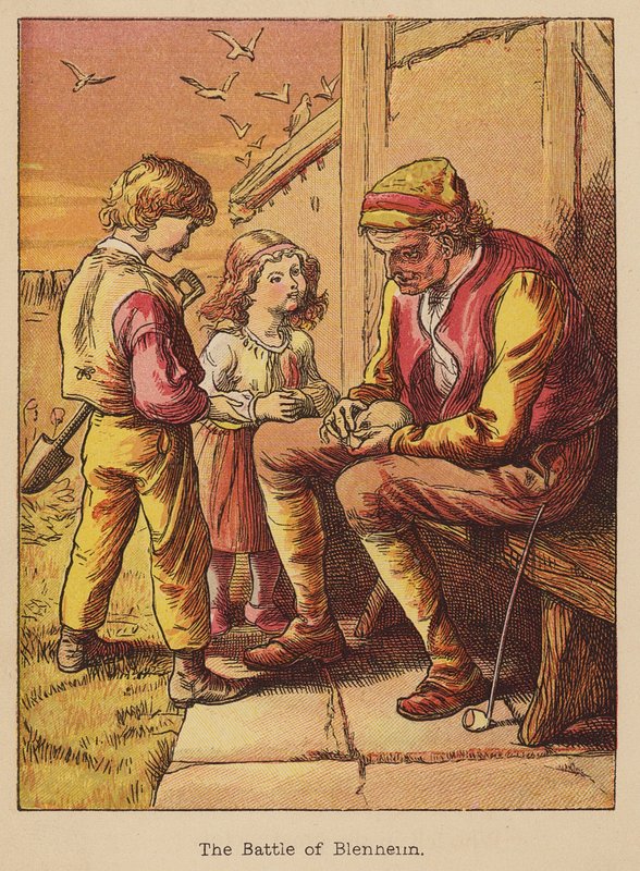 A blenheimi csata (színes metszet) alkotó: Thomas Dalziel