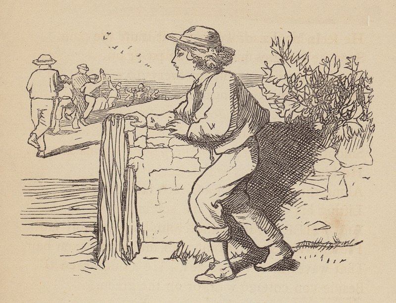 A vak gyermek (színes metszet) alkotó: Thomas Dalziel