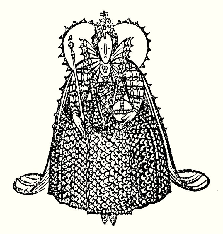 I. Erzsébet királynő (litográfia) alkotó: Thomas Derrick